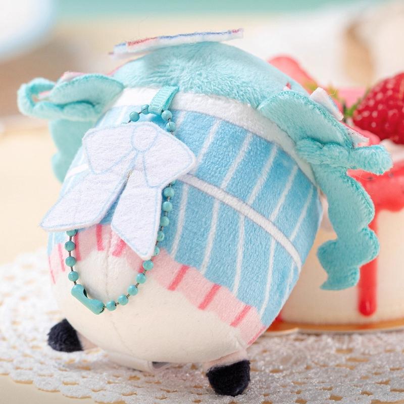 Anime Hatsune Miku Süße Verflechtungs-Serie Plüschpuppen Schlüsselanhänger Cartoon 2D Hatsune Puppe Niedliches Zubehör Sofa Puppe Schlüsselanhänger Geschenk