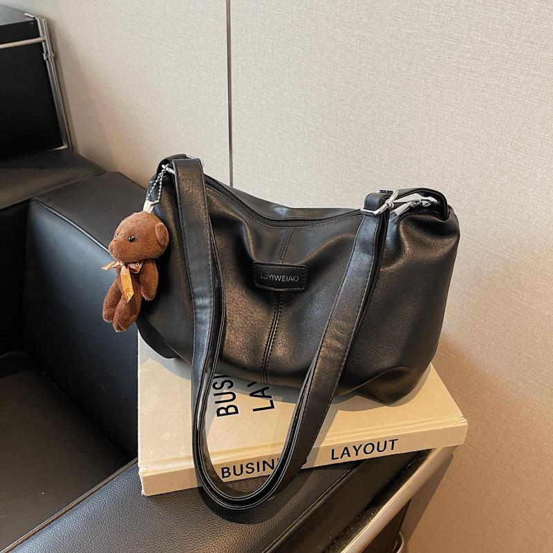 

Maillard bag women s new high-end messenger bag fashionable retro commuter shoulder bag tote bag чёрный