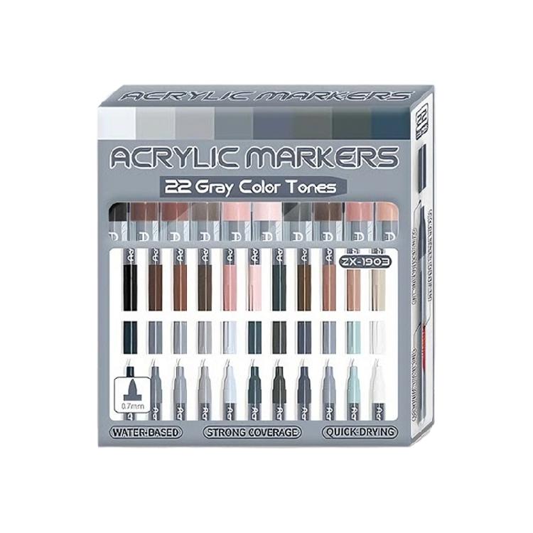 

Professional Classroom Art Markers Set Creative Acrylic Markers Smudges Proof Ink with Carry Case For Artists Educators