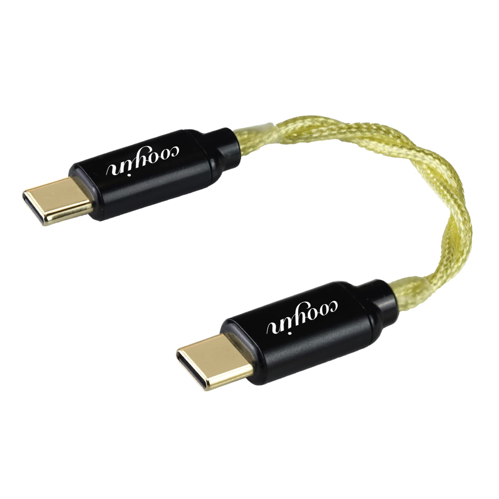 

Cooyin OTG Cable Audio Male Male Litz Wire Silver Plated Single Crystal Copper Conductor Compatible with Portable DAC Amplifier TYPE-C - TYPE-C