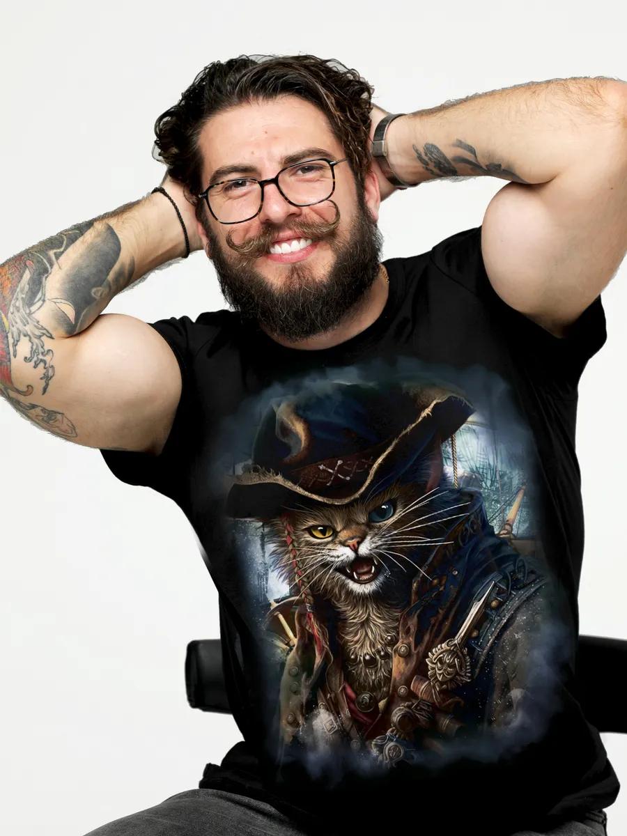 Oversized t-shirt with Coat of Arms of Russia print XL