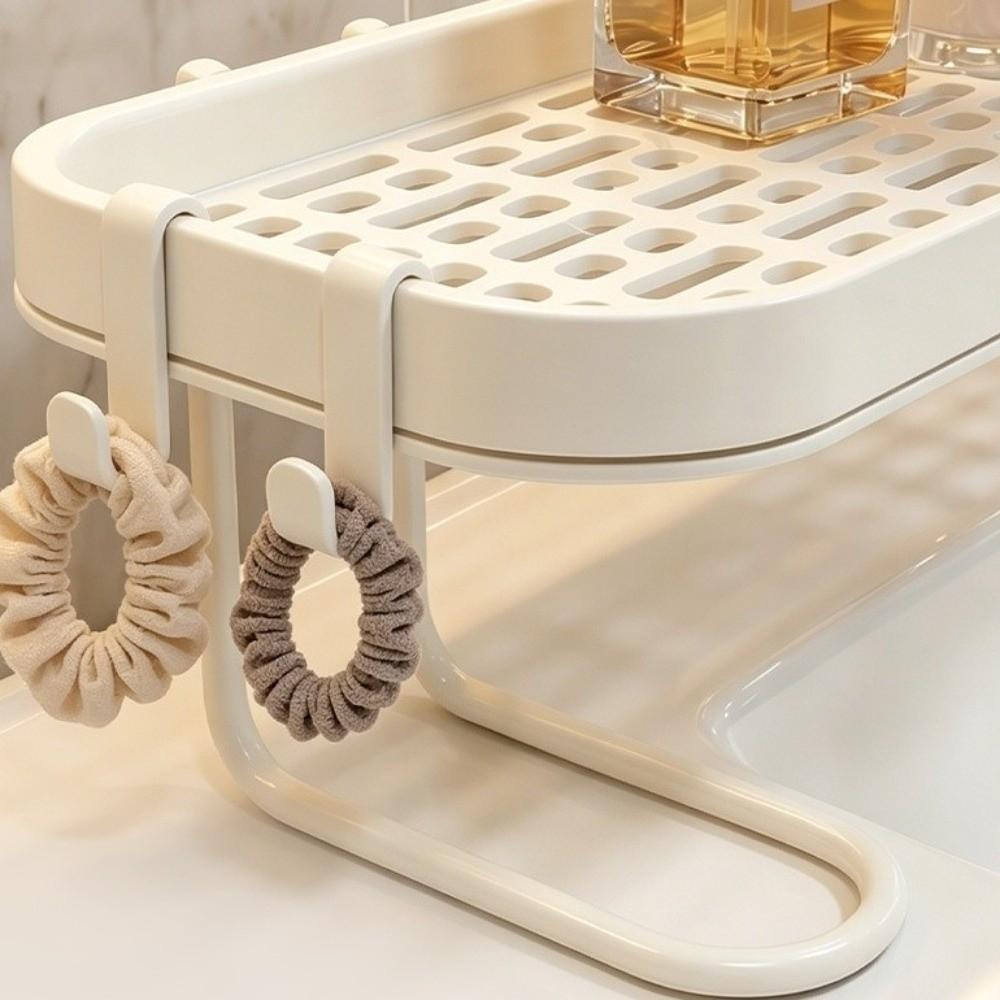 Mesh Bathroom Storage Rack Universal Counter Organizer Faucet Storage Shelf Shower