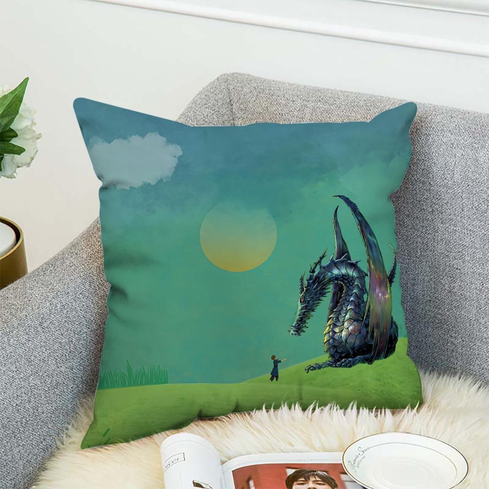 Tales From Earthsea Pillow Case For Car Sofa Decorative Home Double-sided Print Plush Square Throw Pillow Cushion Cover