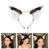 Lightweight Kitten Ears Hairband Cosplay Headbands Ideal for Coser Conventions and Themed Event