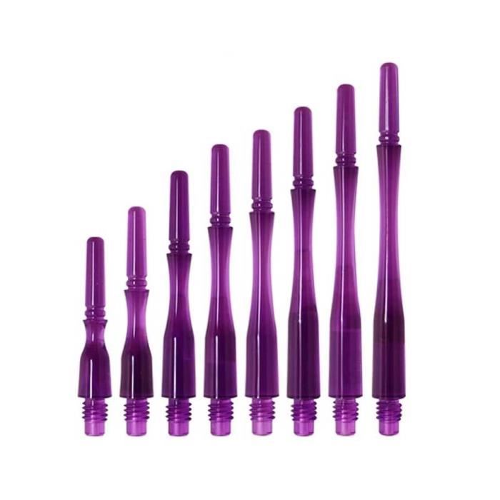 Tiges Flecchetes pignon d'arbre Rounds hybrides tournants pourpre taille 4
