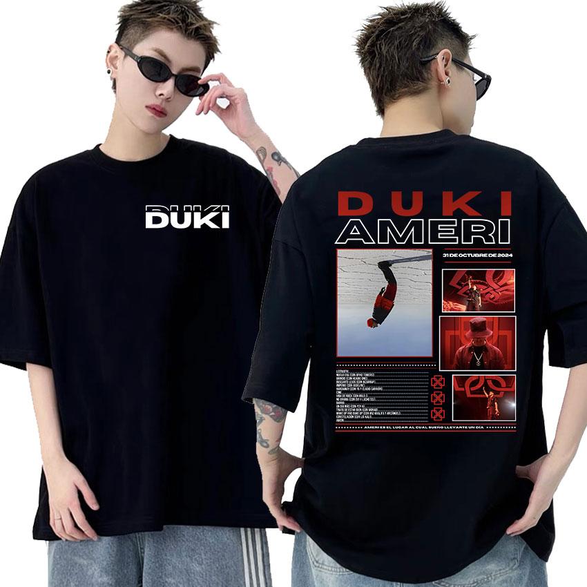 

Rapper Duki Antes De Ameri 2025 new album T Shirts Men s Hip Hop punk gothic T-shirt Harajuku Oversized Cotton Tshirt Streetw... S разноцветный