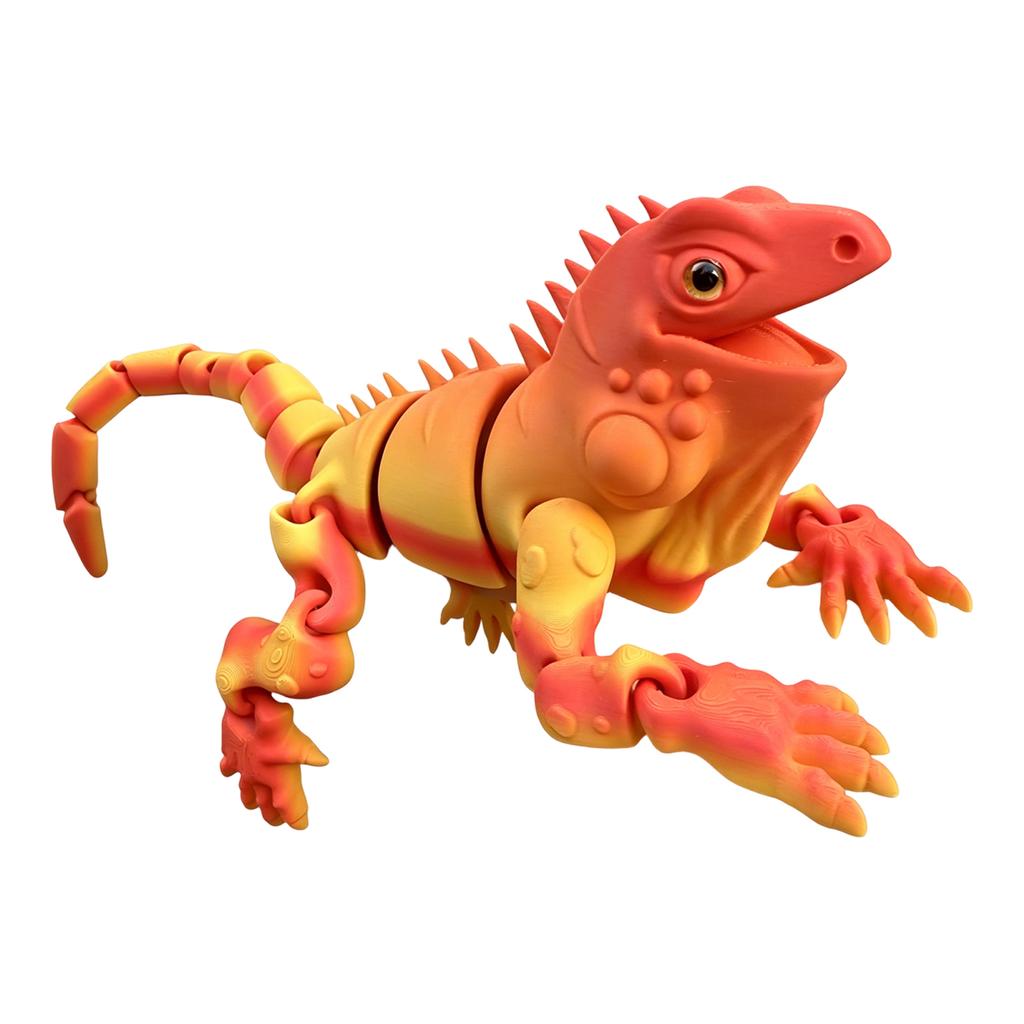 3D Printed Lizard Figurine Realistic Design Detailed Texture Collectible Model for Display and Decoration Home Office Desk Accessory