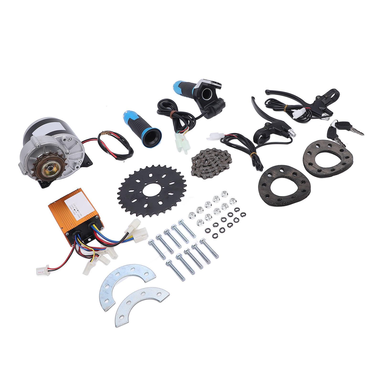 36V 350W 16T Brushed Gear Motor Kit CW CCW Reduction Motor Modification Kit for Electric Scooters Cycles