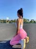 European & American High-Waisted Seamless Butt-Lifting Yoga Pants - Plus Size, No-Trace, Summer Running