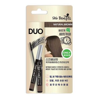 SKIN BENEFITS 3-piece Quick Cover Hair Mascara DUO Pack (choose 1 from Dark Brown/natural Brown/natural Black)