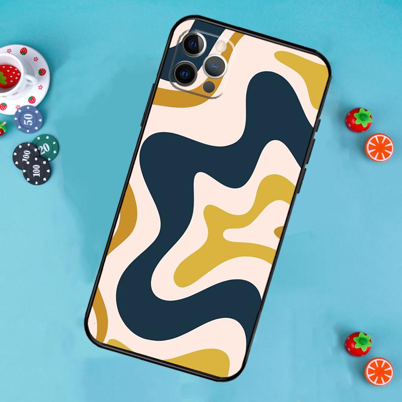 Liquid Abstract Pattern Sage Green Phone Case For iPhone 17 Air 16 15 14 13 12 11 Pro Max 12 13 mini 15 16 Plus 16e Cover Funda