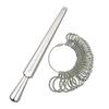 Metal HK/US/JP/UK/EU Ring Sizer Mandrel Rings Size Measure Tool Finger Gauge Kit Jewellery Sizing Tools for Men Women Steel