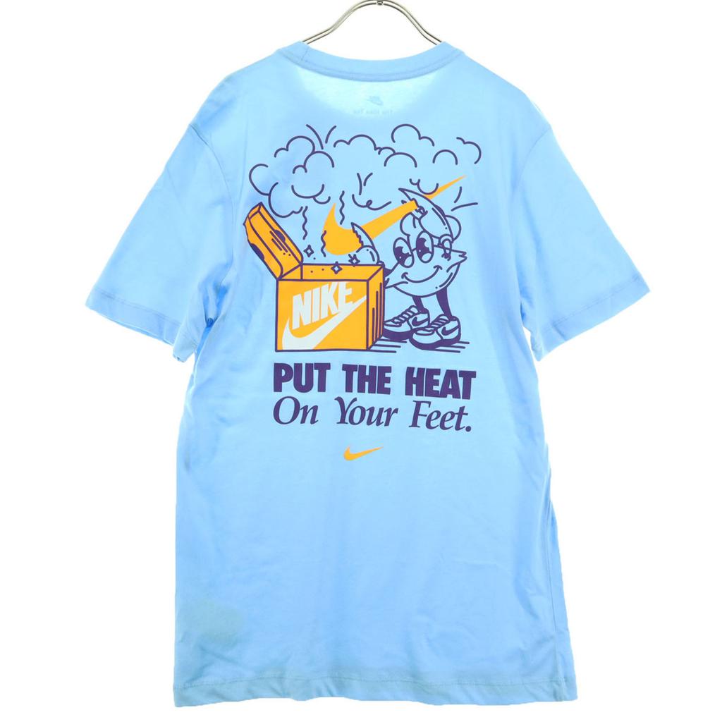 Beauty Products NIKE Made In Türkiye Print Short Sleeve T-shirt M Blue Men's Used