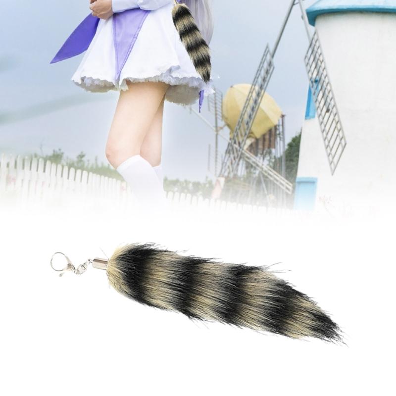 Faux Furs Foxes Tail Keychain Furs Foxes Tail Keyring Handbag Hangings Charms