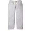 Calça de Moletom com Cordão e Estampa Pequena (26SS) Cinza mesclado