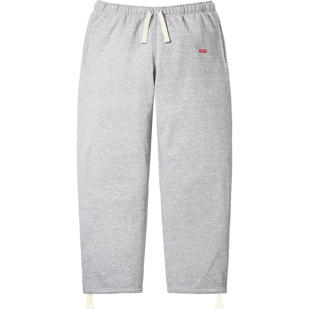 Supreme Calça de Moletom com Cordão e Estampa Pequena (26SS) Cinza mesclado