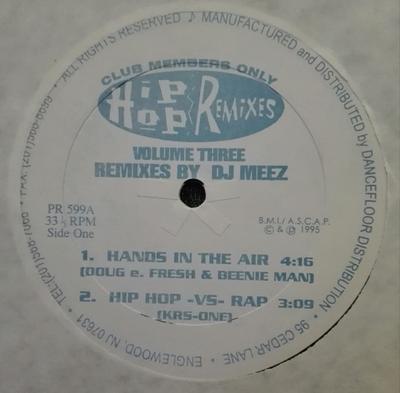 12inch Record VARIOUS - Volume 3 PR599 Hip Hop Remixes 1995 US Rap & Hip-Hop/R&B Used