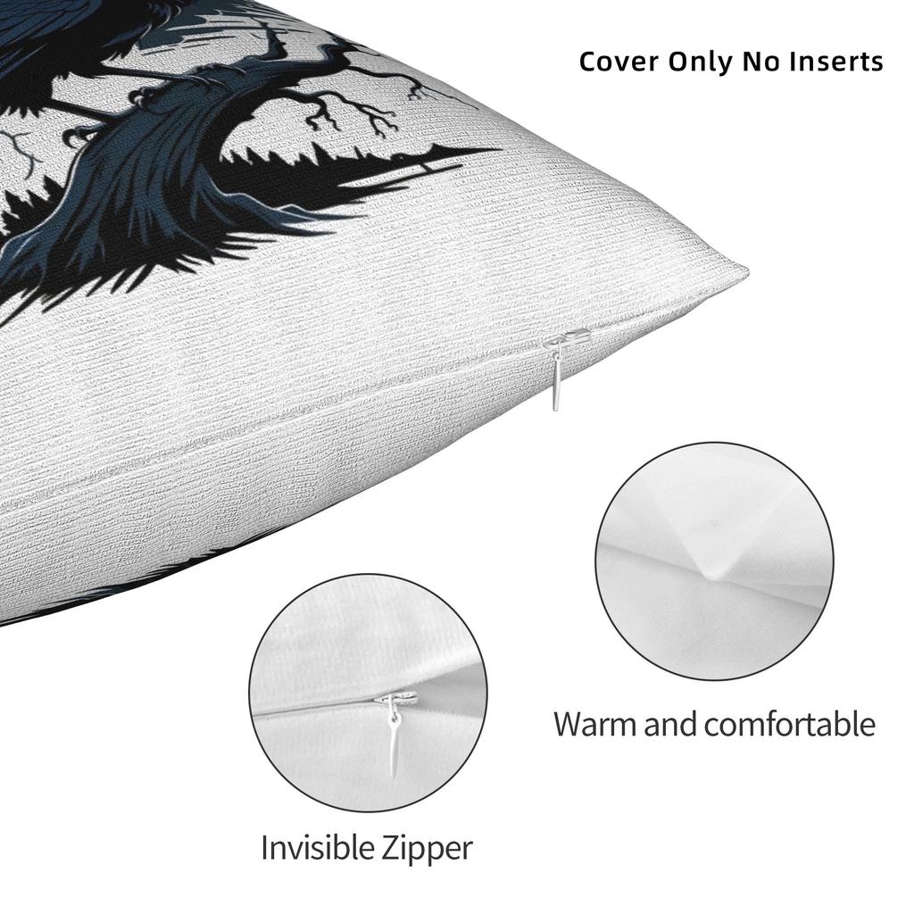 Humor Bird FCawF Square Pillow Covers Polyester Seat  Cushion Cover Cool Home Decoration Throw Pillow Case 4040
