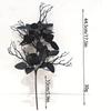 Halloween Black Leaves Ornament Artificial Tree Branches Decorative Plastics Arrange Props Bouquet Desktop Table 3 Styles