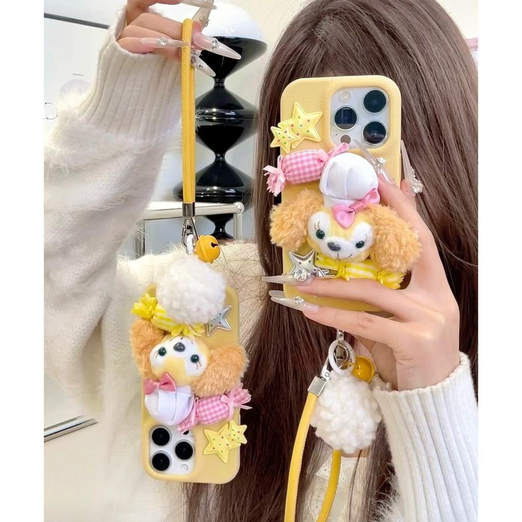 Plush Pie Apple 16 ProMax Phone Case IPhone 15 Pro New 13 Women 12 Soft Cover 14 Bracelet XR