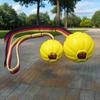 Hanlang Dog Training Rubber Chew Ball with Rope