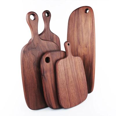 Black Walnut Wood Cutting Board Kitchen Chopping Pizza Disks Real Wood Without Glue Stock Cutting Board Kitchen Board
