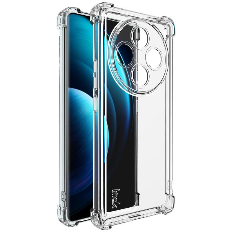 

IMAK UX-4 Series For vivo X100 5G Case Straight Frame Four Corner Shockproof Clear TPU Cover A