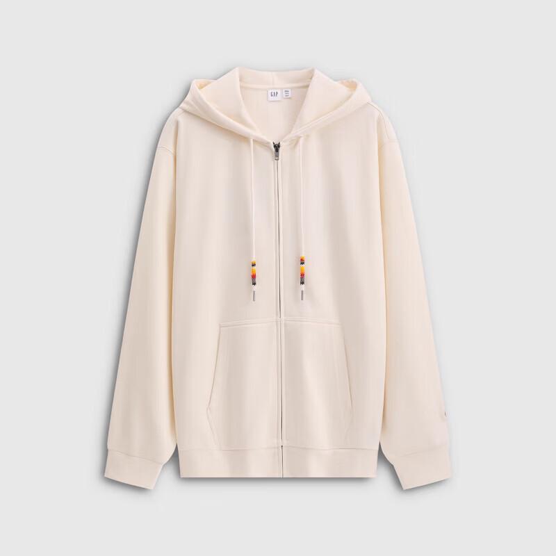 GAP 'Good Show' 2026 Spring Unisex Logo Loose Open-Front Hooded Sweatshirt