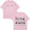 Rapper Melendi La Promesa Letters Print Tshirt Unisex Unisex Fashion Tshirts Short Sleeve Casual Cotton T Shirts Fan Gifts Tops