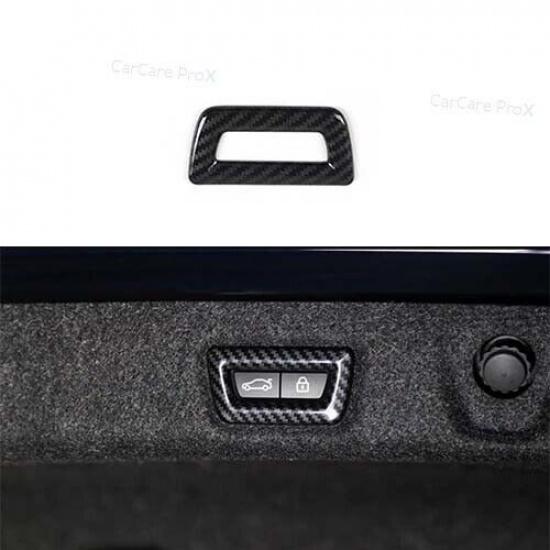 Tailgate Rear Frame Trim Door Switch Carbon Fiber Fit For BMW X5 G05 2019-2023