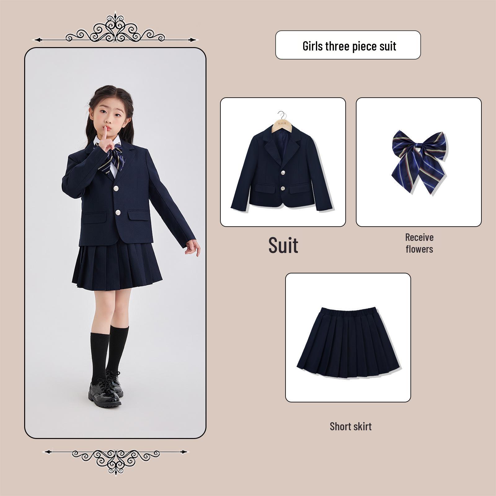 

Boys British-Style Formal School Uniform Set 100 cm