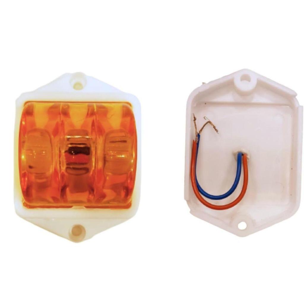 APSMOTIV 12V LED Clearance Lights Amber Color for Trucks Trailer RV Universal Fitment Outline Clearance Marker Light Set of 10 Pieces