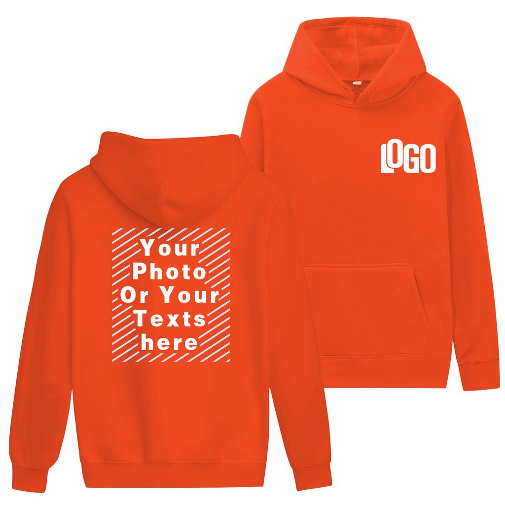 Customized DIY15Printed Hoodies For Men and Women Loose Casual Wear Long Sleeved Hooded Sweaters