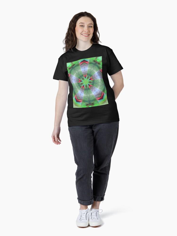Pentangle Pastel Shades Multicolored Kaleidoscope Pentangle Pattern 5 Classic T-Shirt