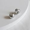 _EE79 Surgical Steel Chubby Voluminous One-Touch Earrings (Non-Discoloring)