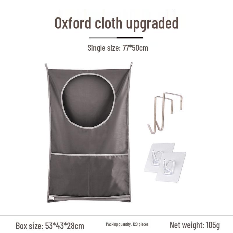 Wall-Mounted Waterproof Oxford Cloth Laundry Basket & Storage Bag