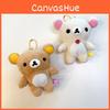 Playful Relaxed Bear Plush Pendant Cute Japanese Keychain Ultra Soft Birthday Gift