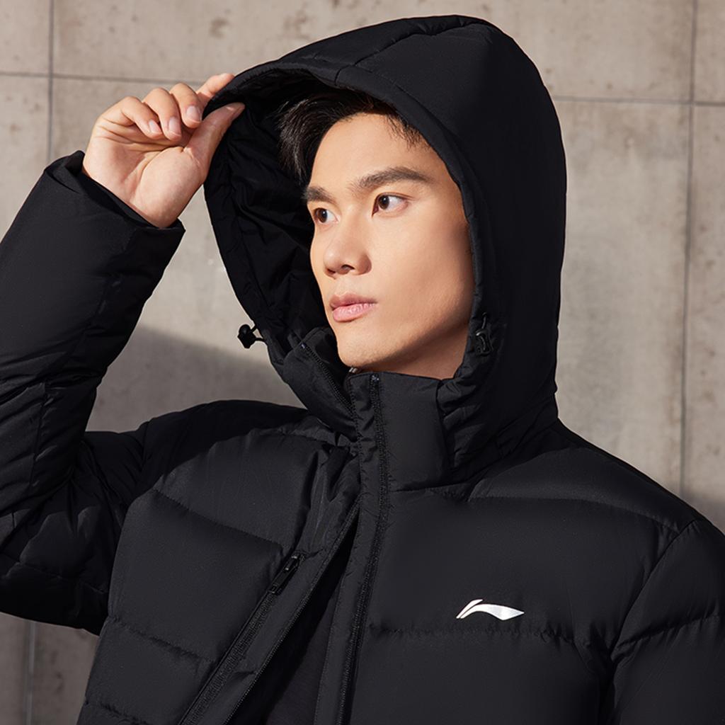 Li Ning Hot Pots Down Collection Down Jacket Men's Black AYMV771-1
