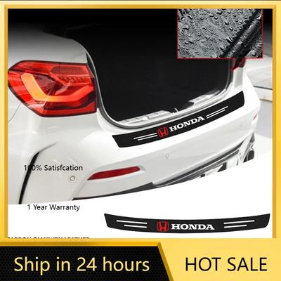 2025 Hot Carbon Fiber Auto Protective Rear Trunk Bumper Guard 3D Stickers For Honda Mugen Power Jazz City Civic Inspire Accord F