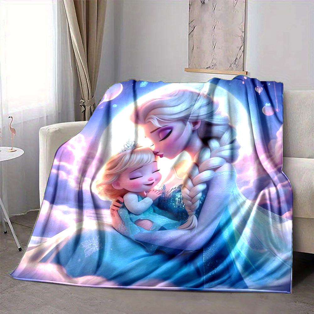 1Pc Elsa Anna'S Bond Blanket Soft And Comfortable Casual Warm Camping Travel Christmas Halloween Xmas Gift M928532