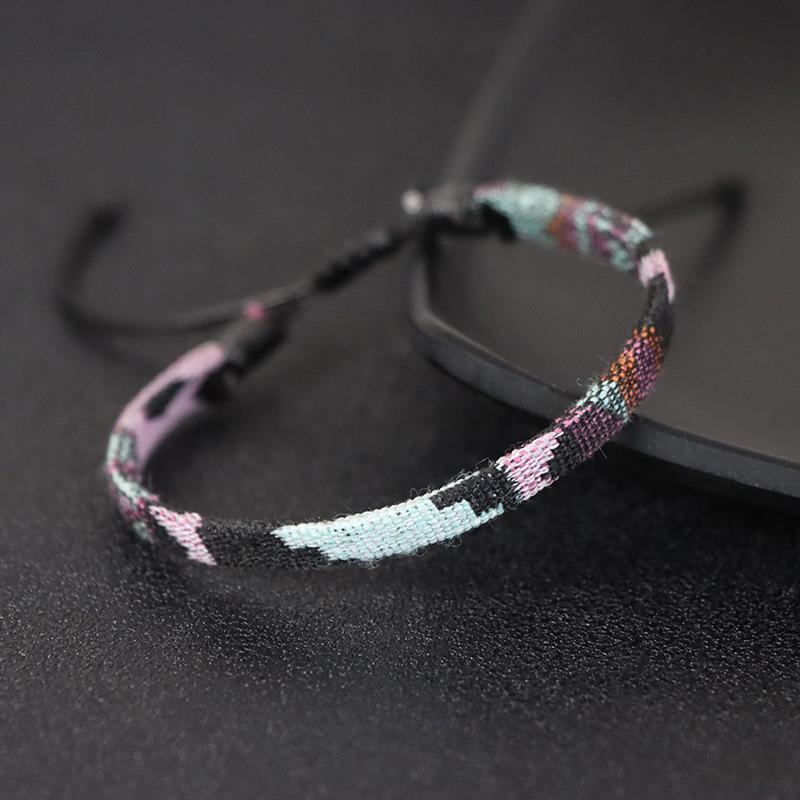 Bohemian Handmade Couple Bracelets Men Charms Weave Adjustable Bracelets for Women Friendship Summer Beach Surfing Boho Jewelry