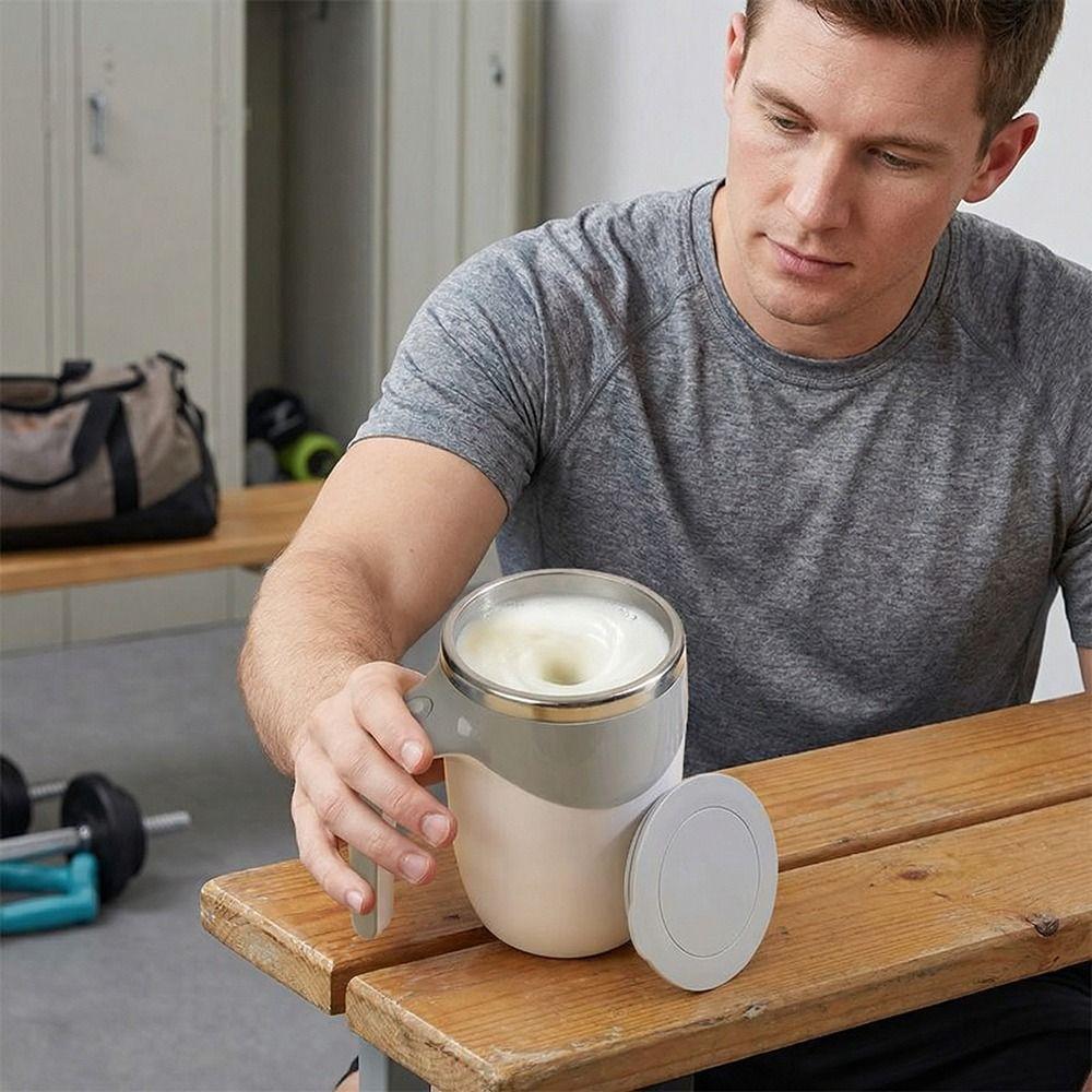 Stainless Steel Automatic Stirring Cup Rechargeable Electric Drink Mixer  Coffee Tea