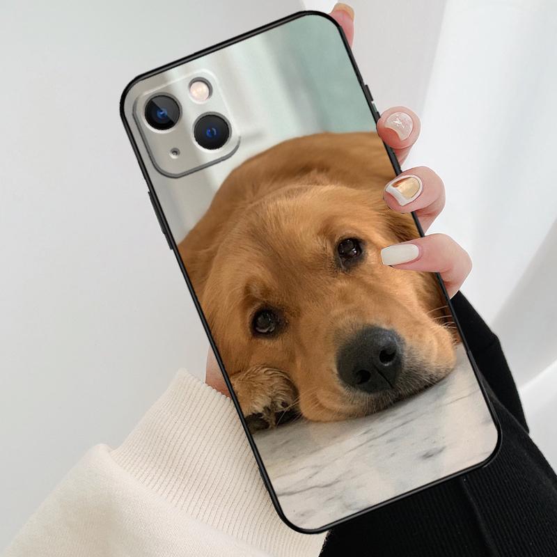 Golden Retriever Hund Handyhülle Für iPhone 11 12 13 14 15 16 Pro XS Max Mini Hülle Für iPhone X XR Plus Rückseite Hülle