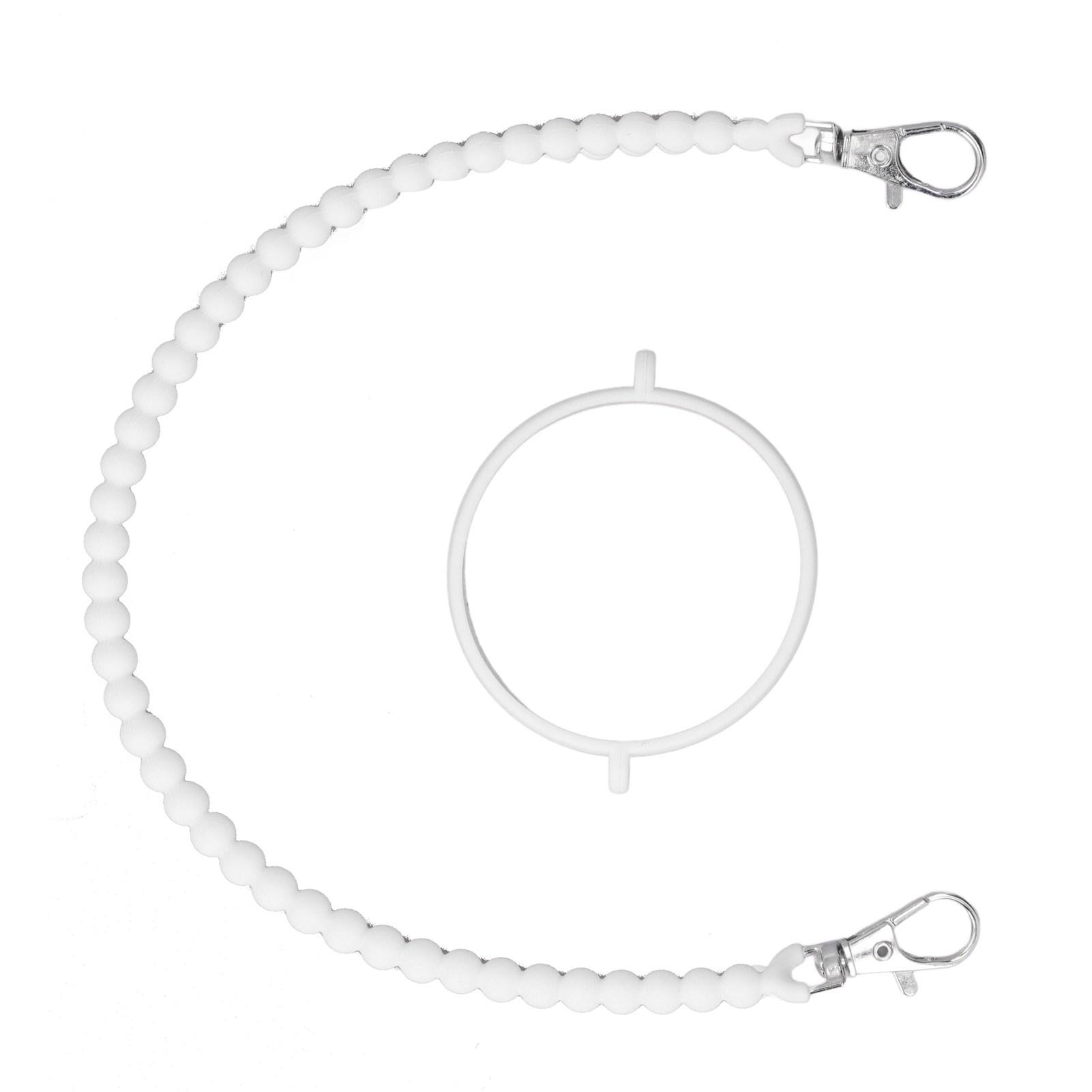 

Ручка-ремень для бутылки с водой Портативный Надежный Многофункциональный 37 см Силиконовый Слинг для бутылки с водой для White