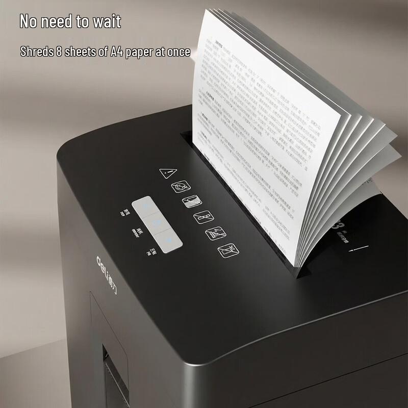 Deli GA583 Level 5 Micro-Cut Small Office Paper Shredder CN Plug (adapter Included)