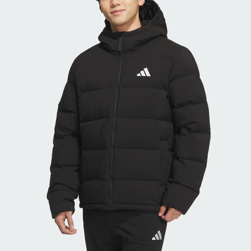 adidas Helionic Hooded Down Jacket Black KF4400