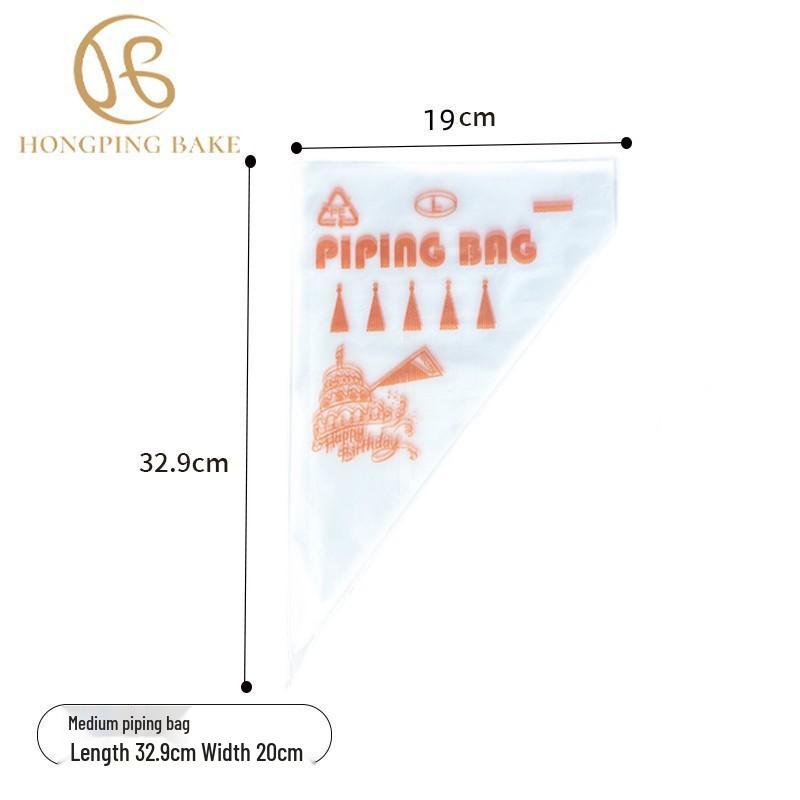 Thickened Disposable Piping & Icing Bags for Cream, Clay, Grout | Small, Medium, Large Sizes