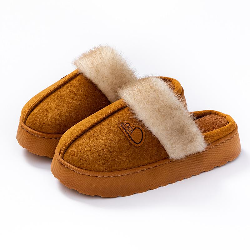 New Cotton Slippers Autumn and Winter Warm Shoes Indoor Home Couple Non-slip Plush Cotton Shoes