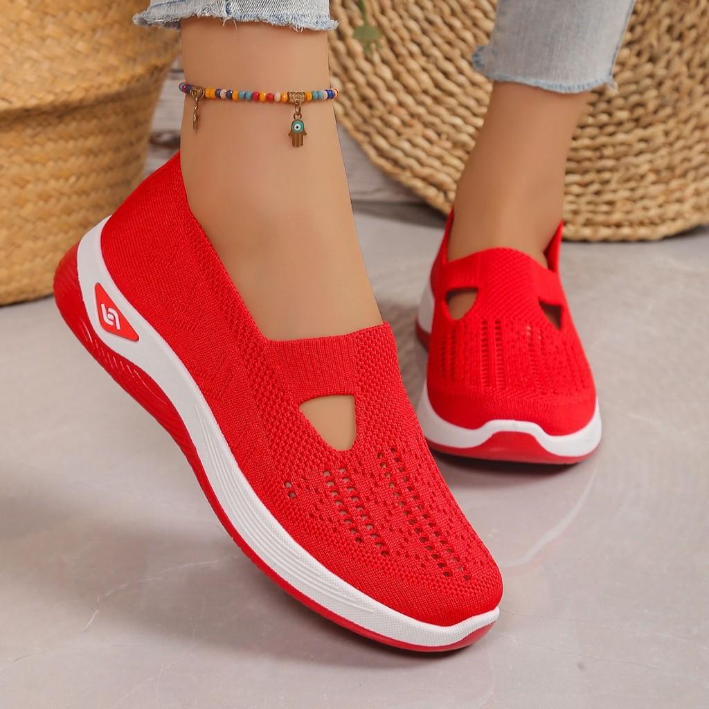 Casual Womens Breathable Mesh Slipon Shoes For Summer Comfort And Walking