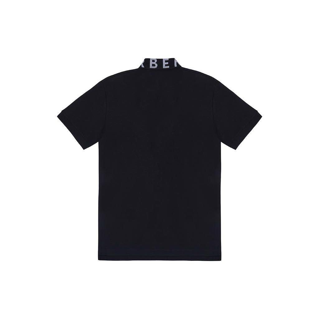 Burberry Men Ryland Collar Logo Polo Black 80675361